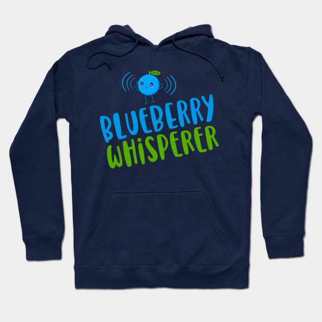 Blueberry Whisperer Hoodie by Jitterfly